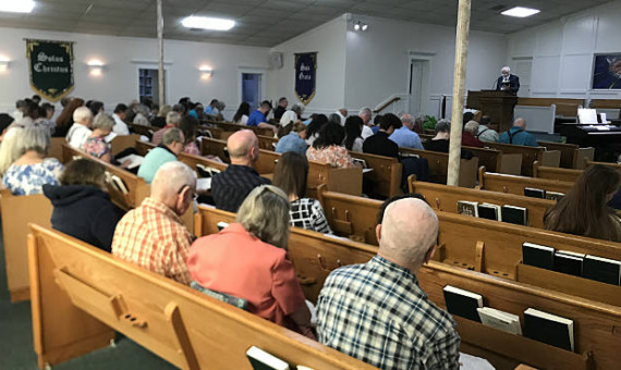 Wednesday evening church service